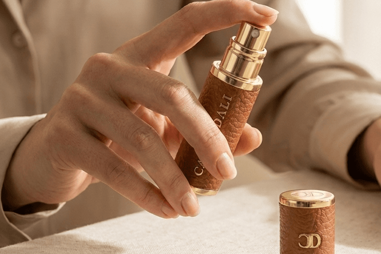 CARLO DALI "QUINTESSENCE" | Luxury Leather Travel Perfume Dispenser (5ml) thumbnail 7
