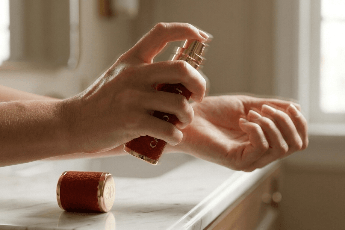 CARLO DALI "QUINTESSENCE" | Luxury Leather Travel Perfume Dispenser (5ml) thumbnail 8
