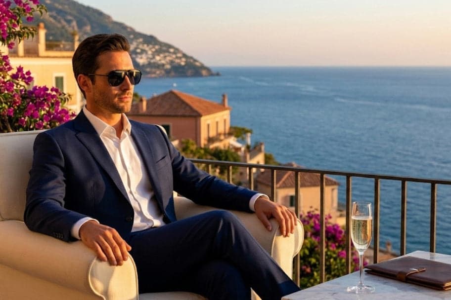 CARLO DALI "ZENITH" | Polished Black & Silver Architectural Aviator Sunglasses thumbnail 4