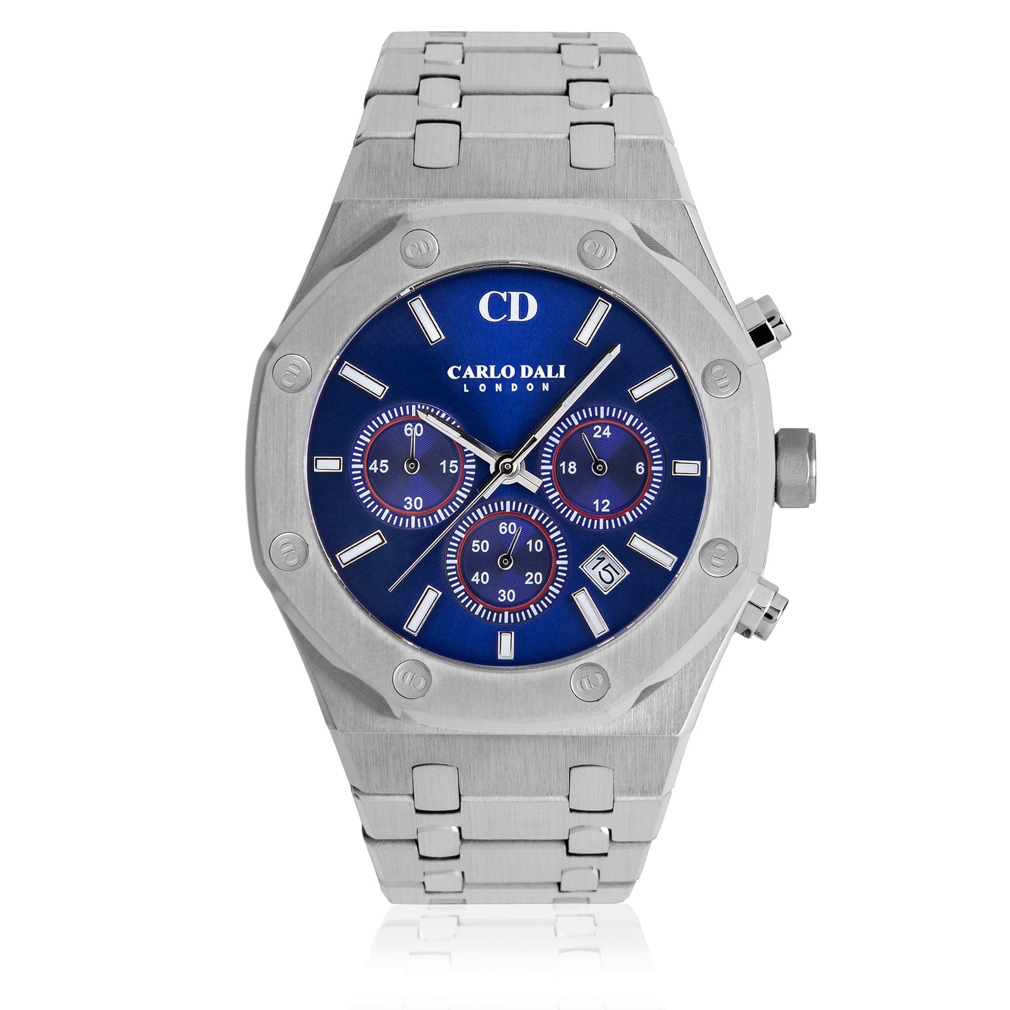 Chronograph Metal Blue Watch