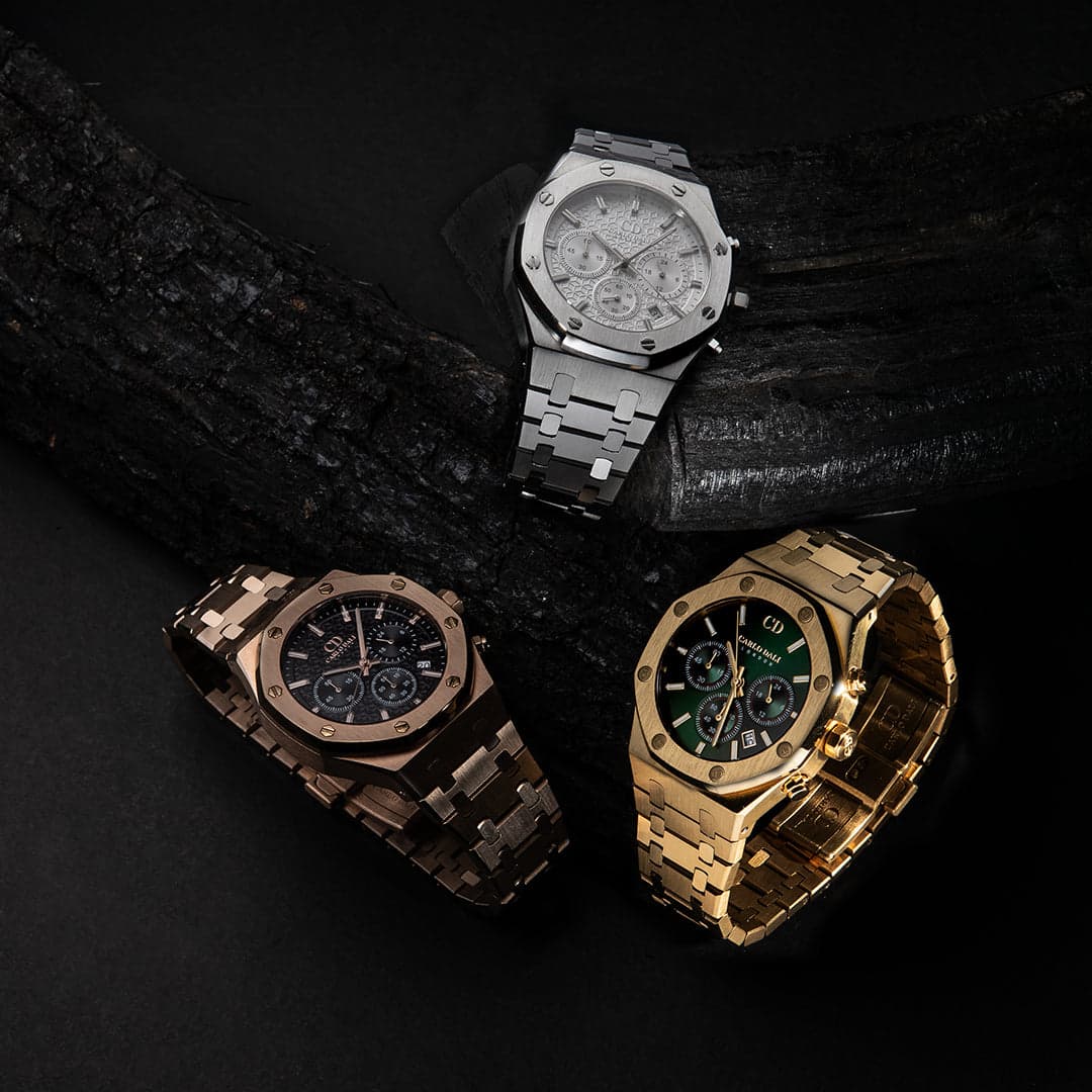 Chronograph Metal Green Watch thumbnail 3