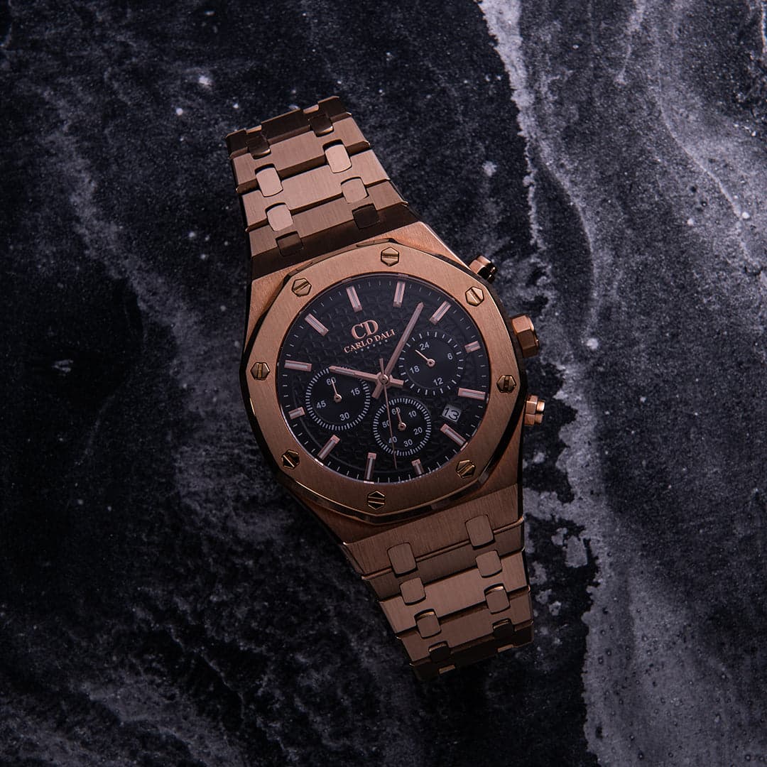 Royal Chronograph Rose Gold, Black Watch thumbnail 4