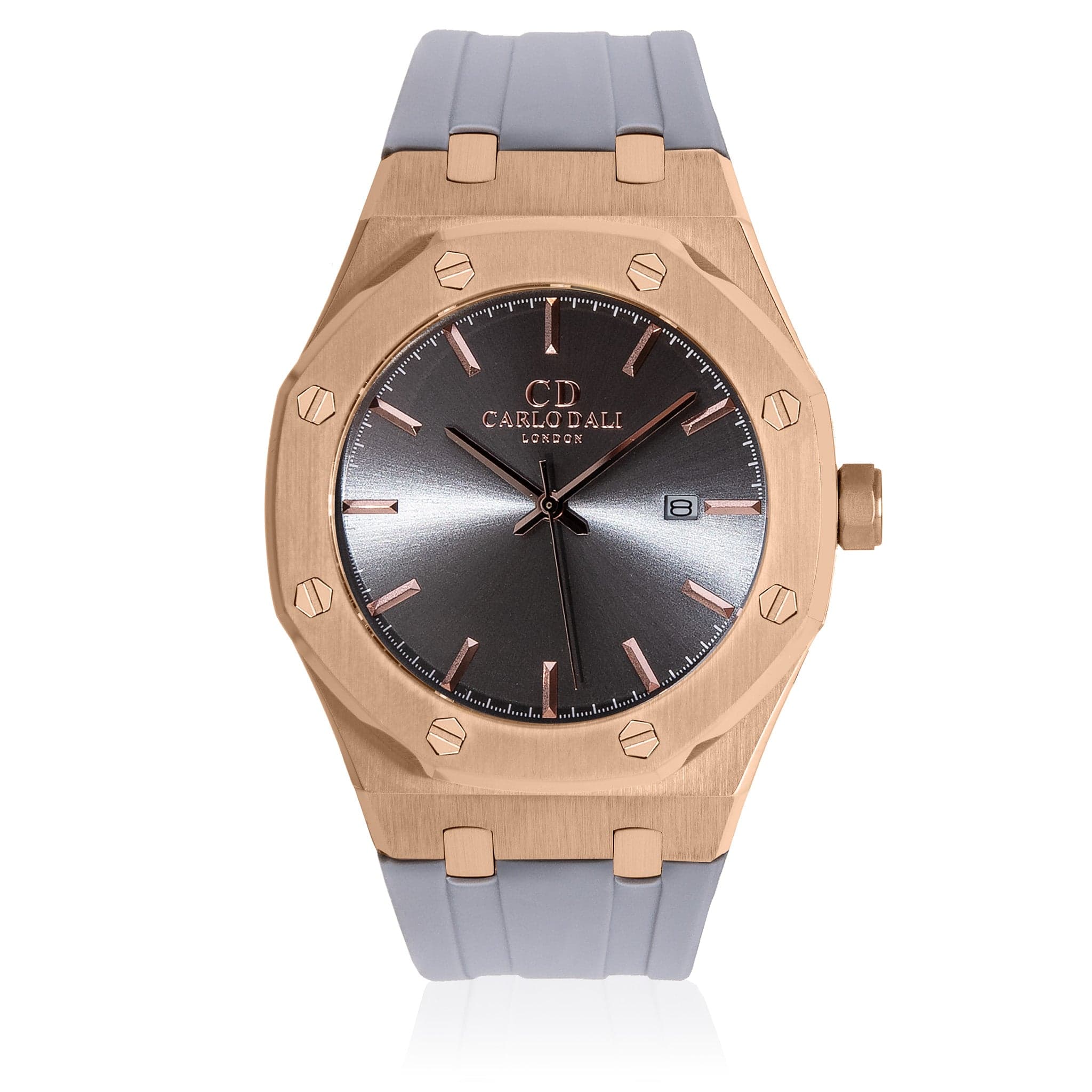 Classic Fusion Grey Rubber Strap Watch