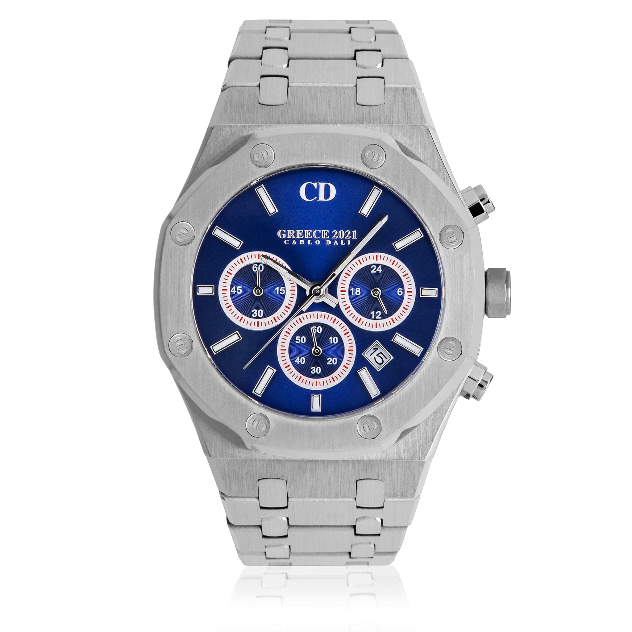 GREECE 2021 Chronograph Metal Blue Limited Watch