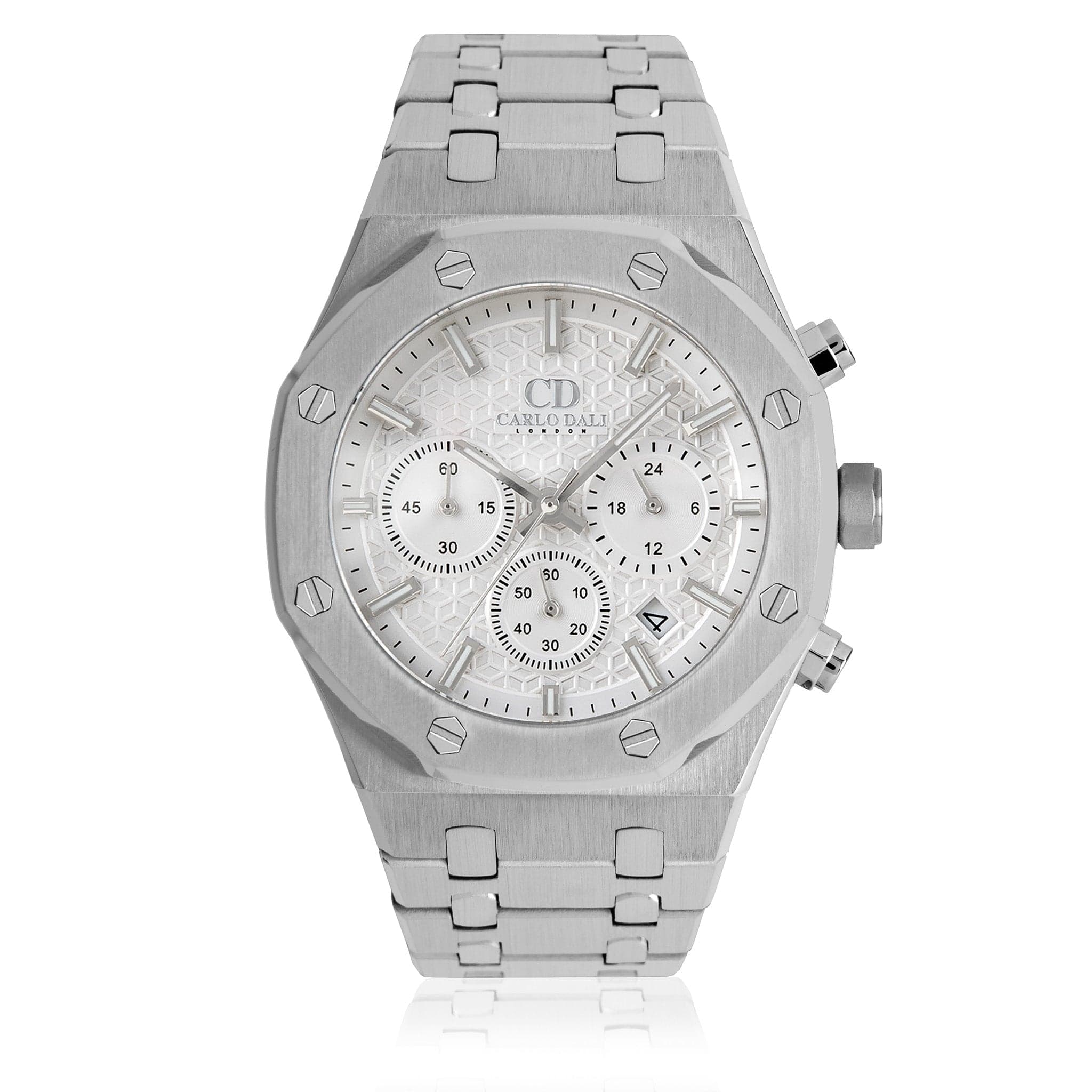 Royal Chronograph Silver White Watch